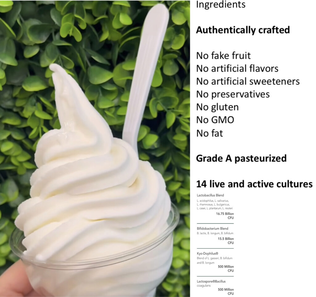 probiotic frozen yogurt